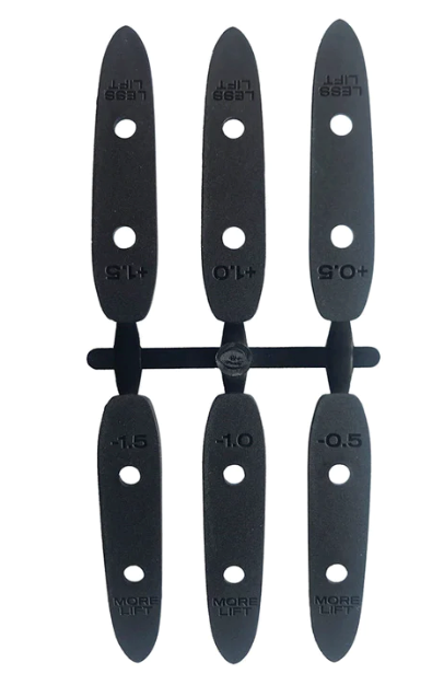 Phantasm rear wing shim kit - lift adjustment