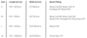 Slingshot Foil Board Bag size chart